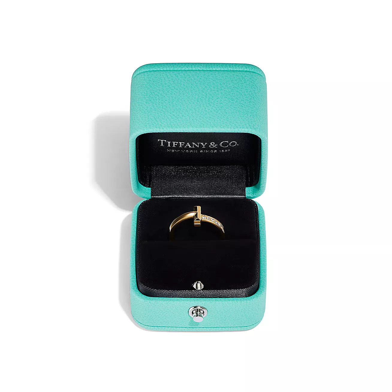 Tiffany T1 ring 18K Yellow Gold with Diamonds--GaiYalun