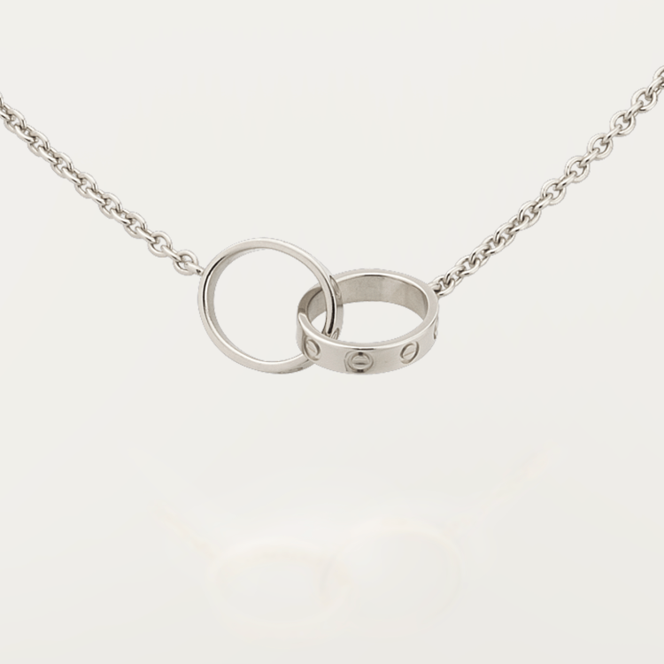 LOVE necklace 18K white gold--GaiYalun