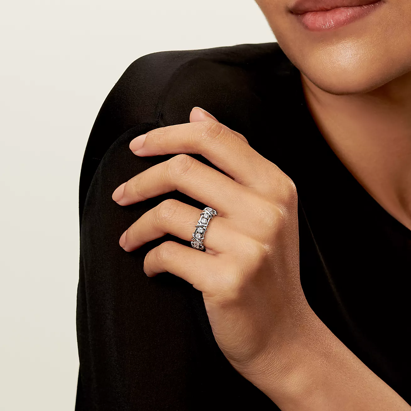 Tiffany & Co. Schlumberger Sixteen Stone Ring--GaiYalun