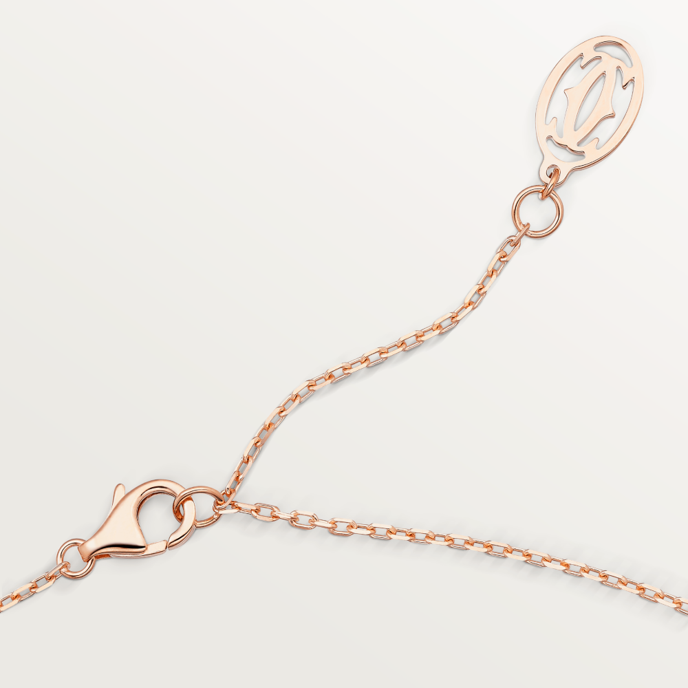C DE CARTIER necklace 18K rose gold--GaiYalun