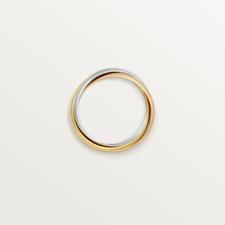 TRINITY RING, CLASSIC 18K White Gold, 18K Yellow Gold, 18K Rose Gold--GaiYalun