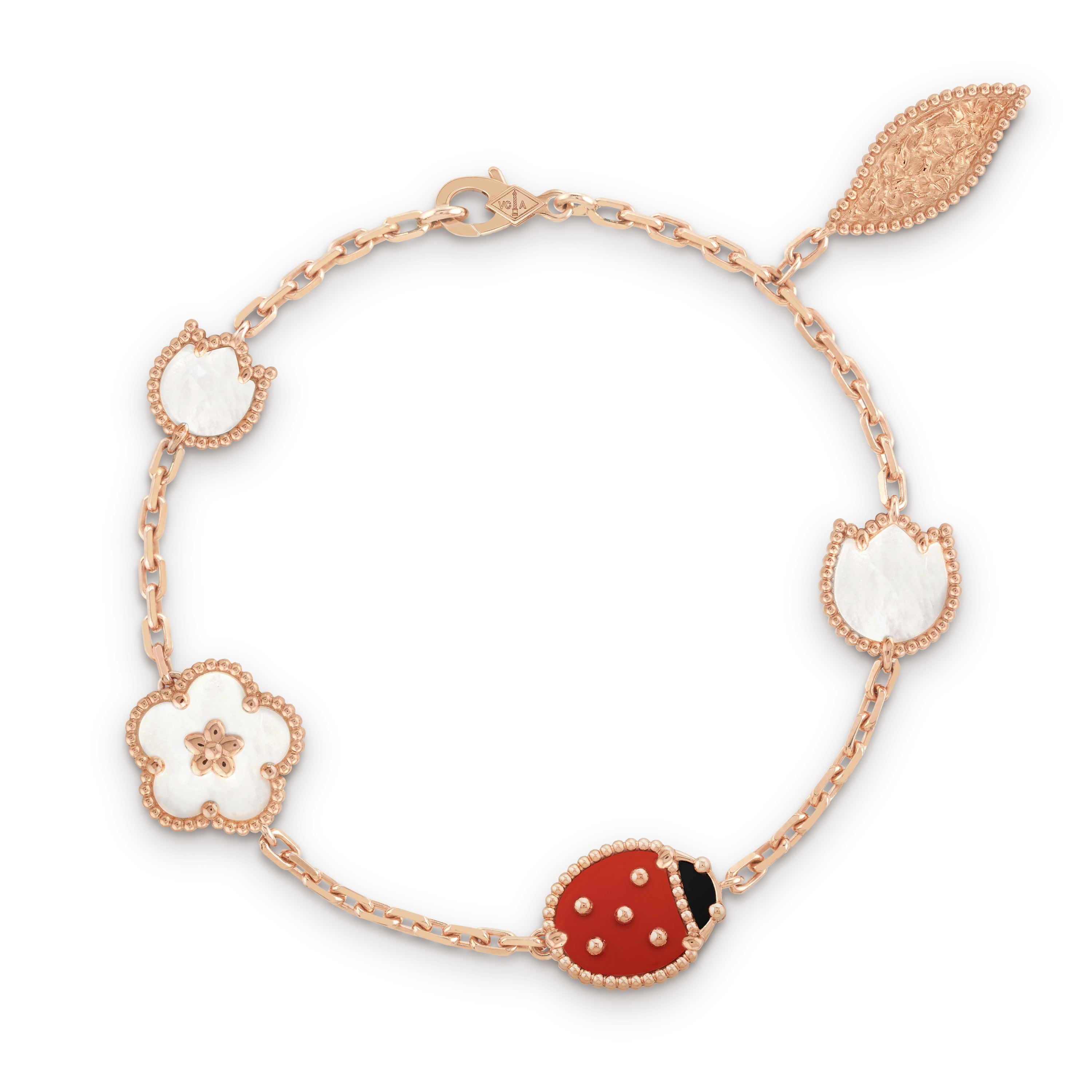 Van Cleef & Arpels Lucky Spring bracelet, 5 motifs--GaiYalun