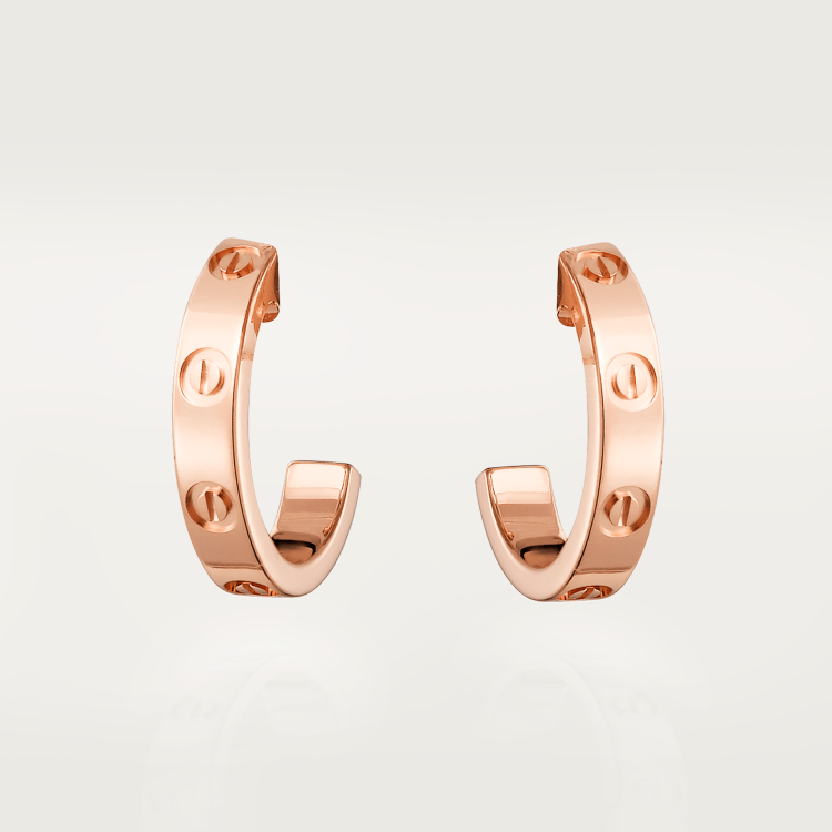 LOVE earrings 18K rose gold--GaiYalun