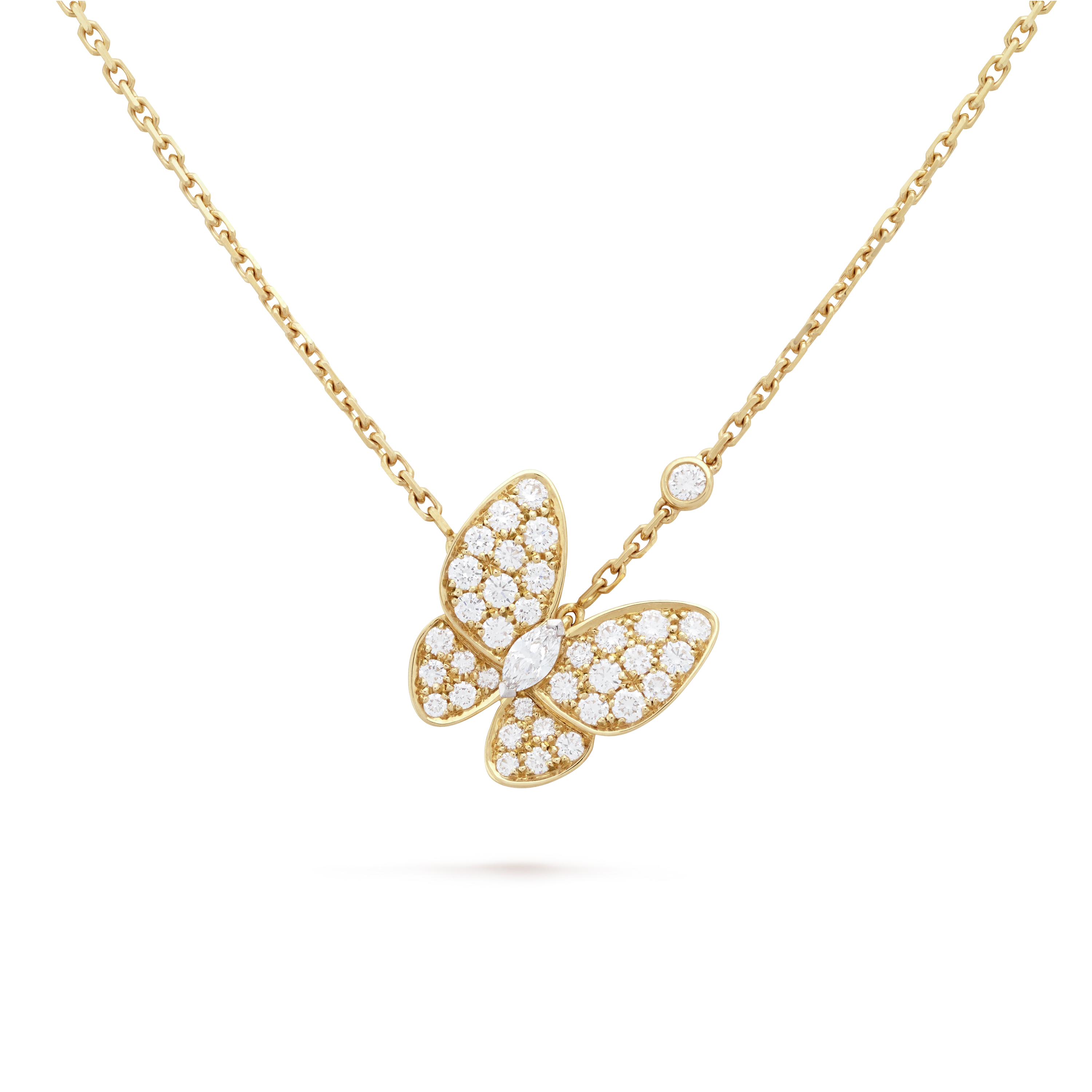 Van Cleef & Arpels Two Butterfly Pendant--GaiYalun