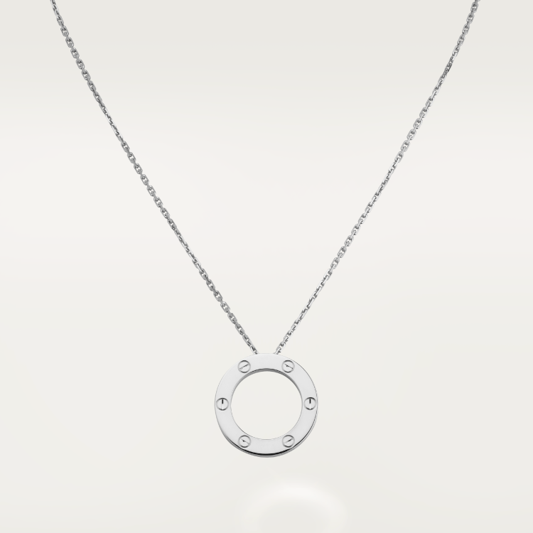 LOVE necklace 18K white gold--GaiYalun