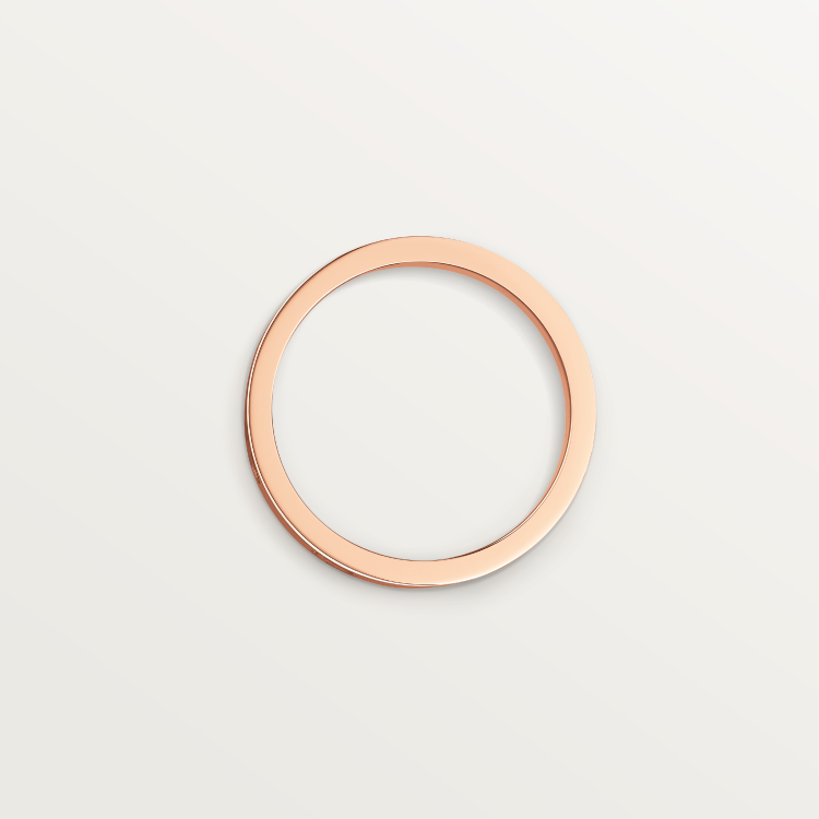 LOVE wedding ring set with 1 diamond 18K rose gold--GaiYalun