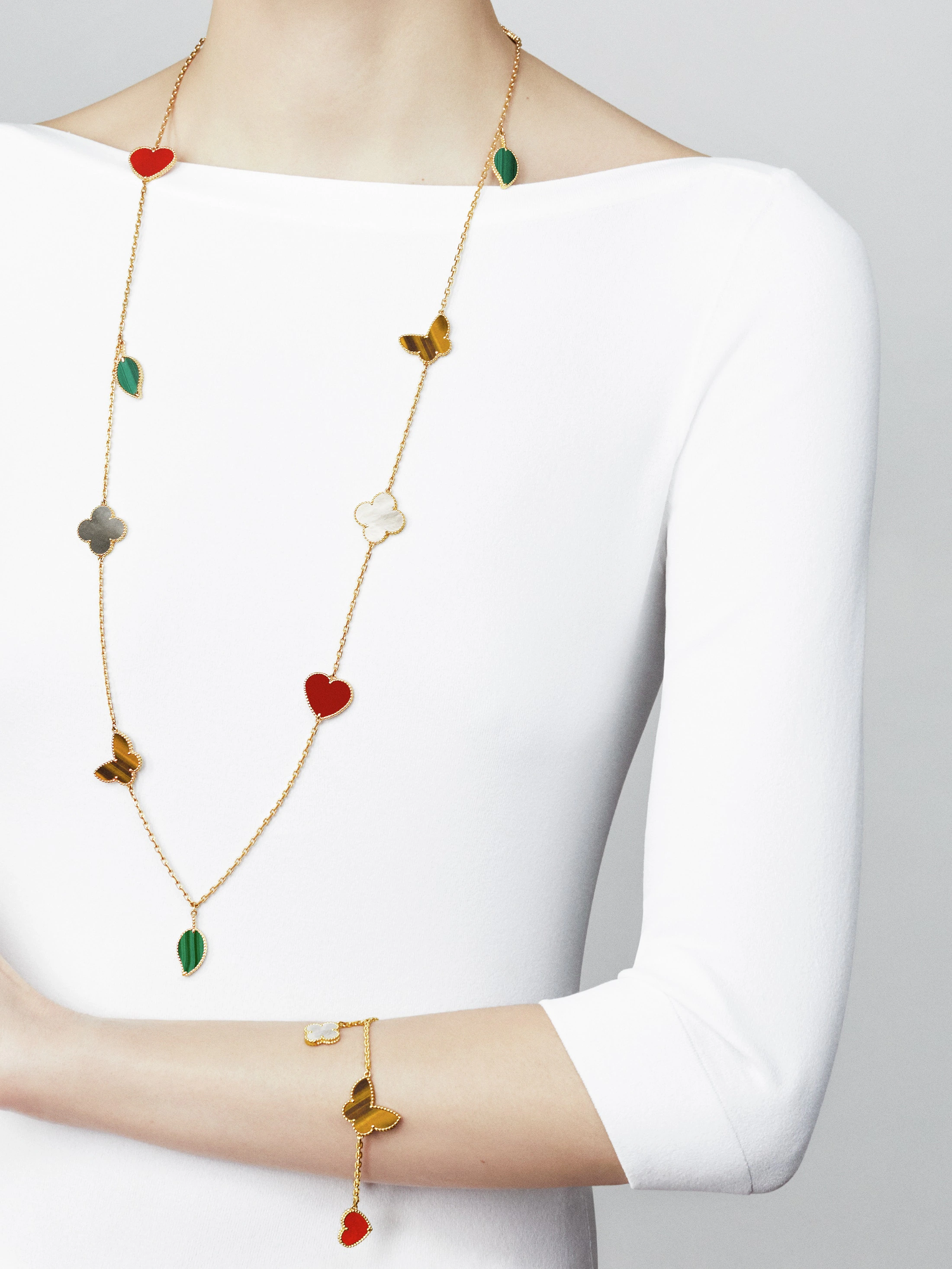 Van Cleef & Arpels Lucky Alhambra bracelet, 4 motifs--GaiYalun