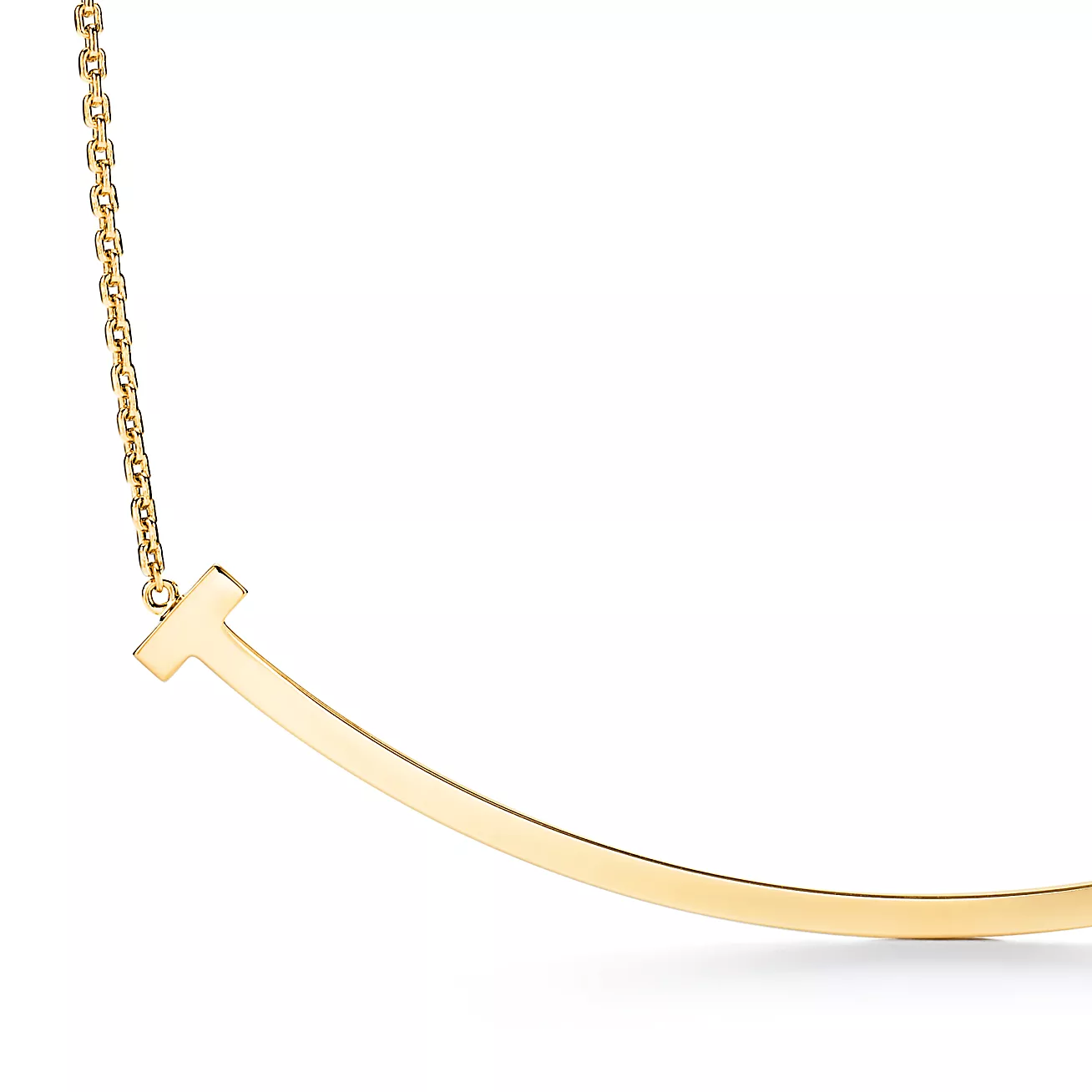 18-karat Gold Oversized Smile Necklace--GaiYalun