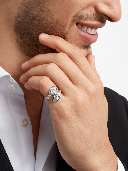 SERPENTI SEDUTTORI Glittered Snake Shadow Ring--GaiYalun