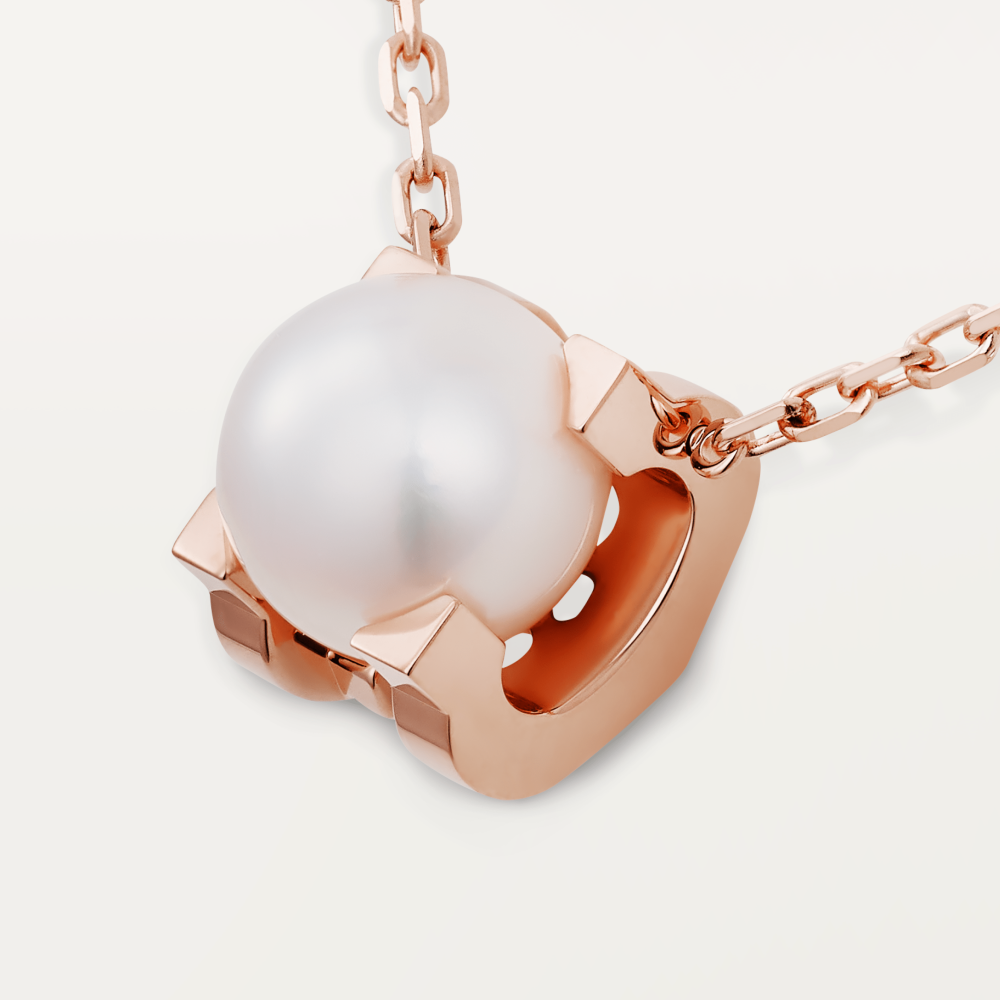 C DE CARTIER necklace 18K rose gold--GaiYalun