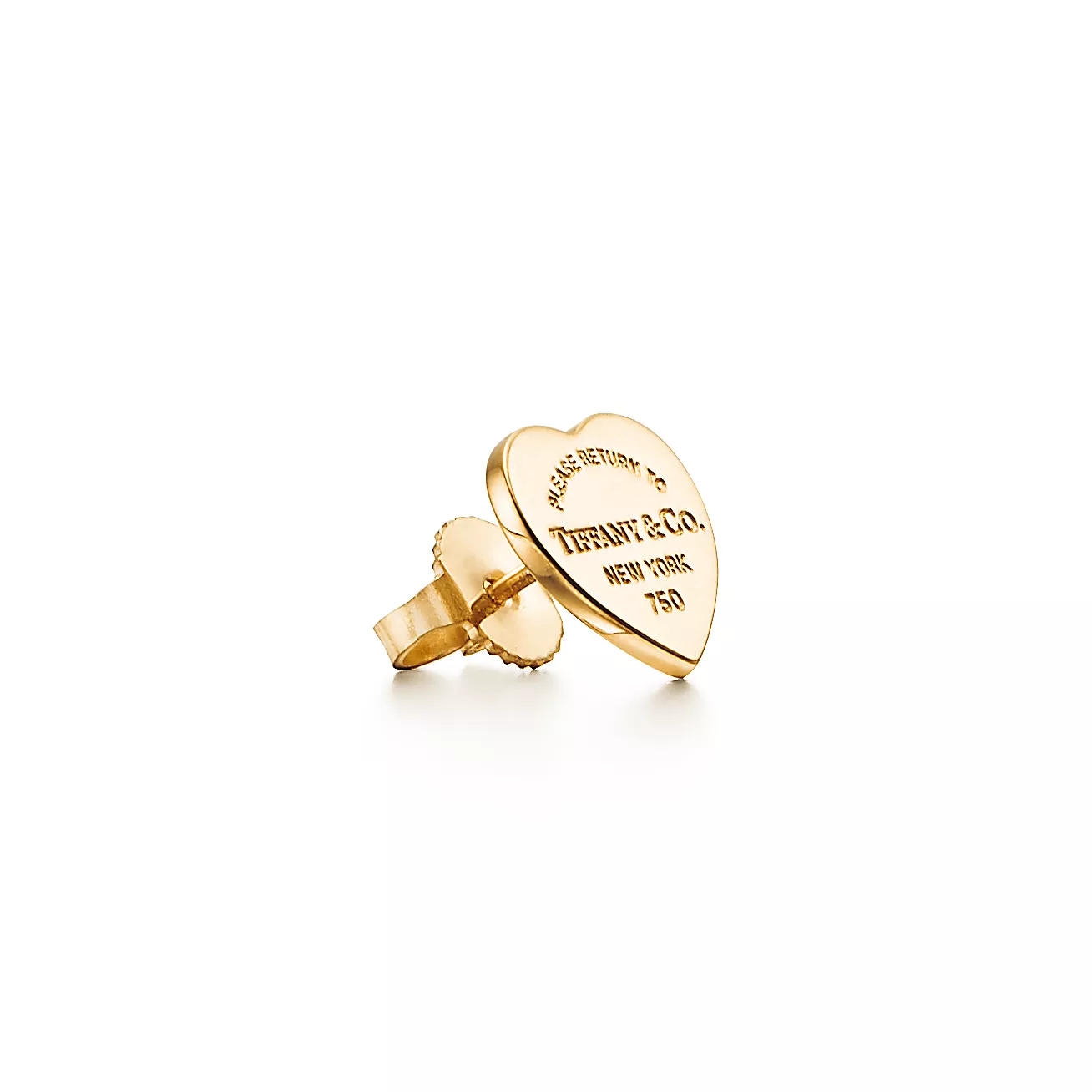 Heart Tag Earrings 18k Gold, Mini--GaiYalun