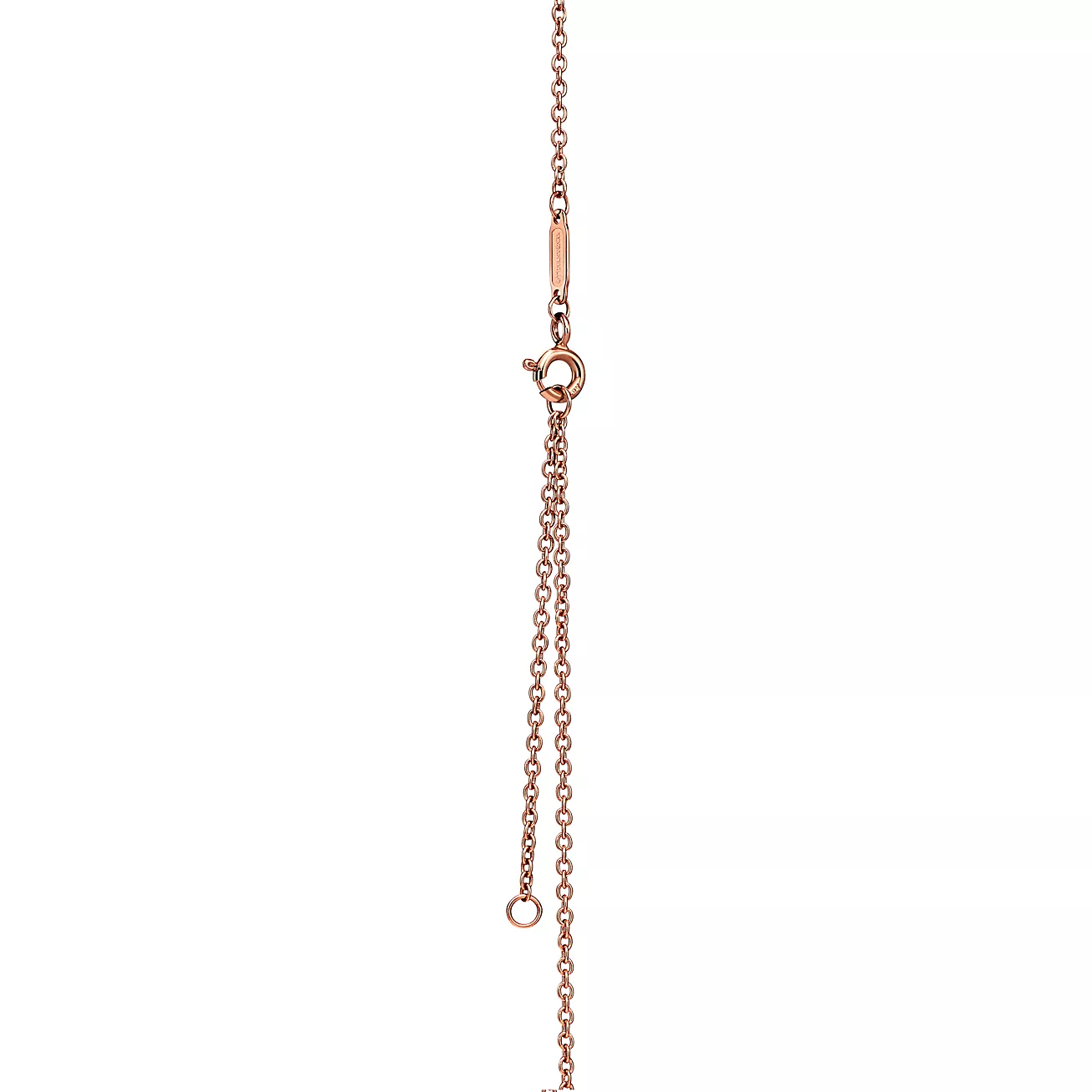necklace 18k rose gold with pink sapphires--GaiYalun