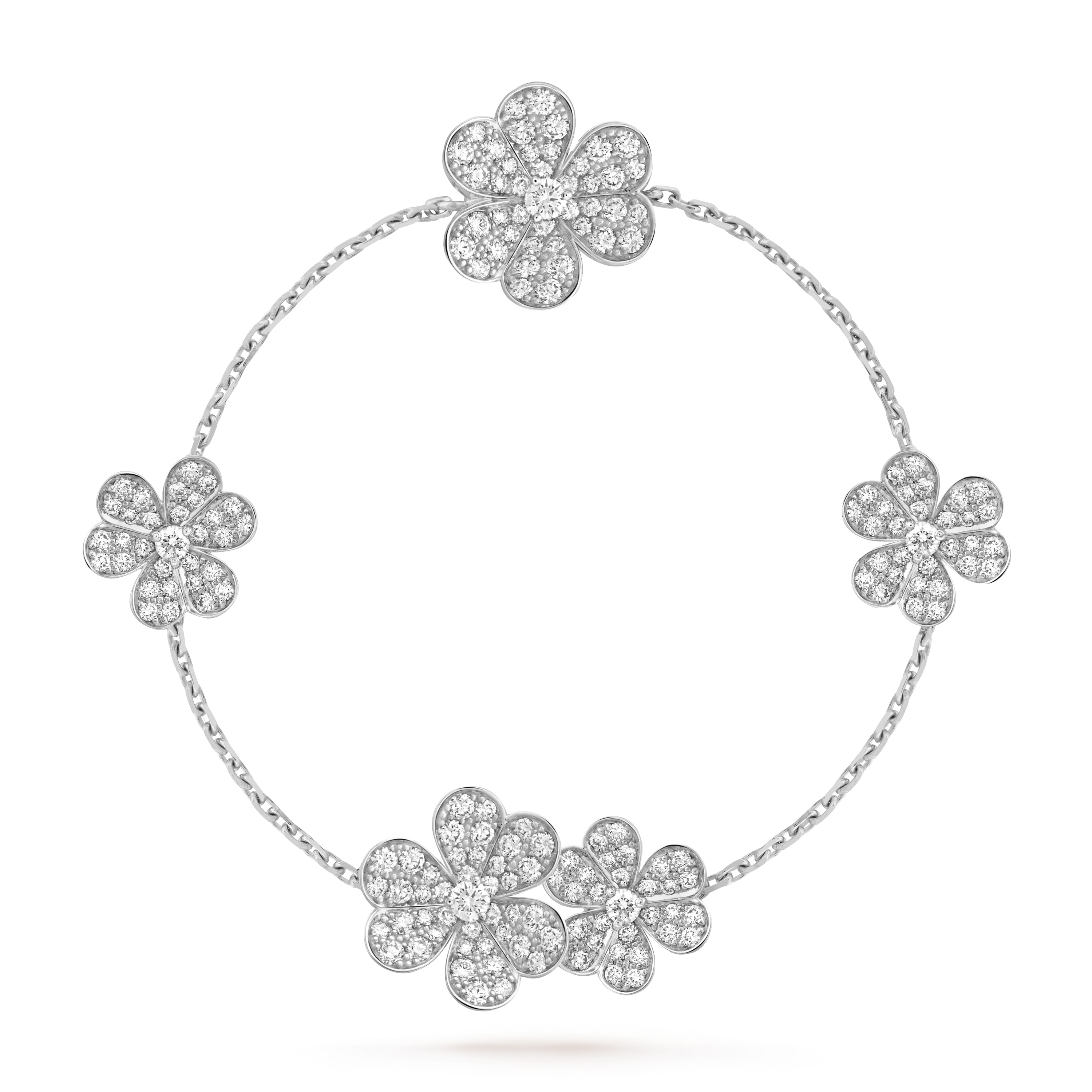 Van Cleef & Arpels Frivole bracelet, 5 flowers--GaiYalun