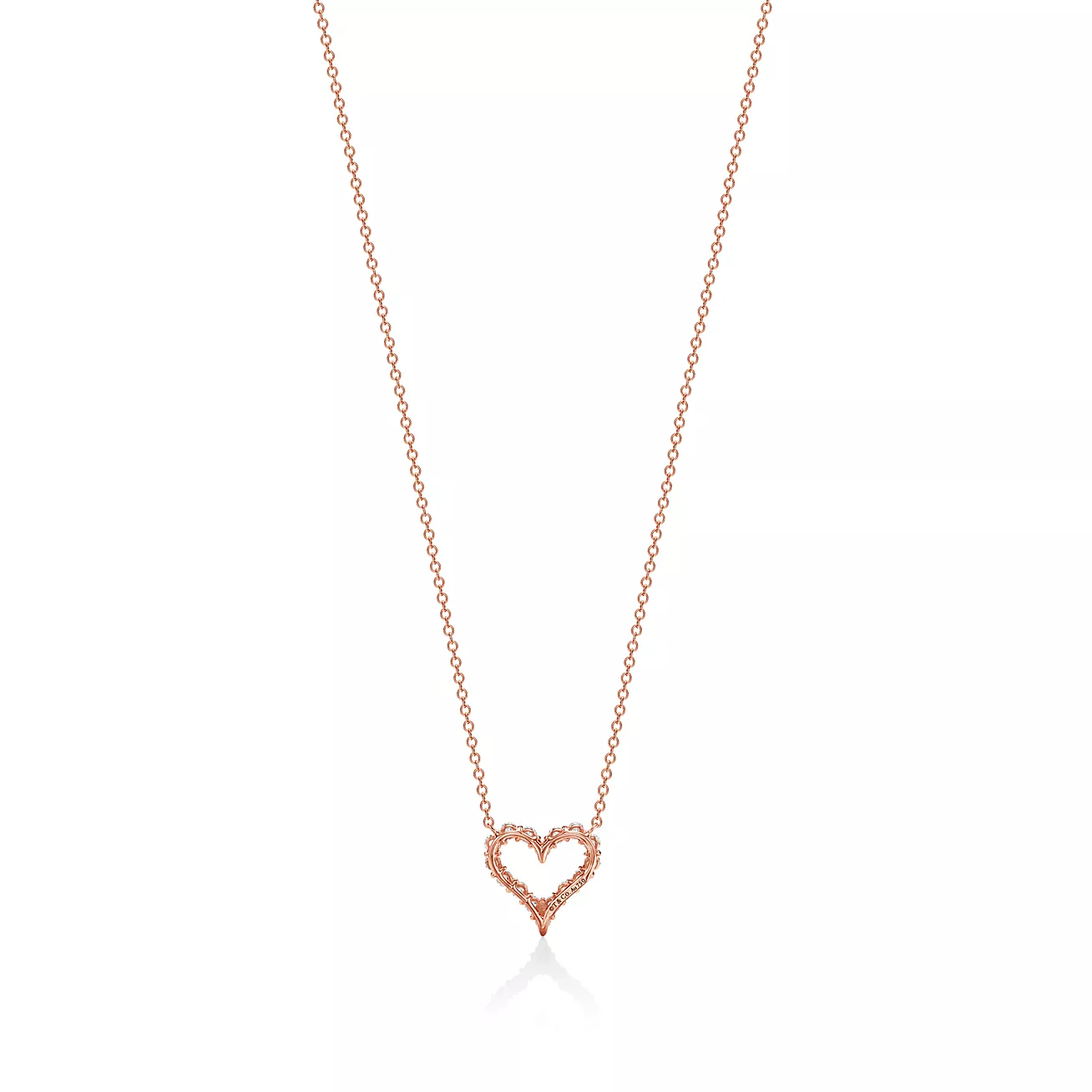Heart Shaped Diamond Necklace--GaiYalun