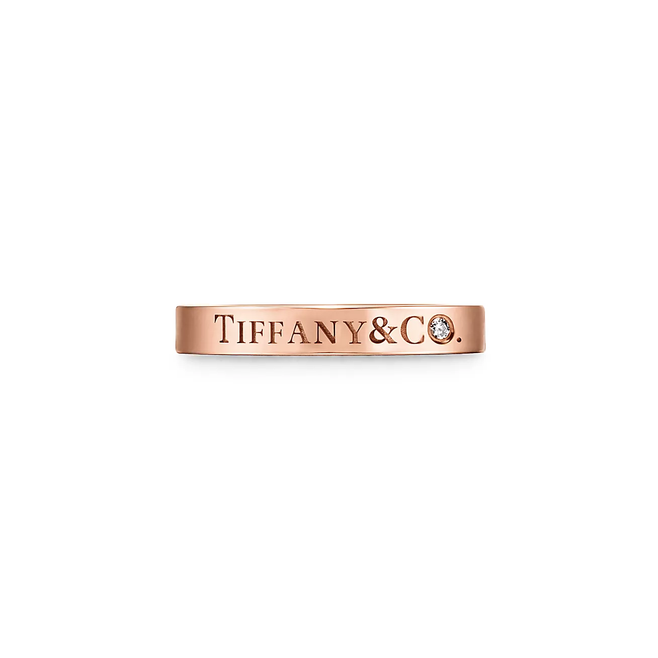 Tiffany & Co.® ring 18K Rose Gold with Diamonds--GaiYalun