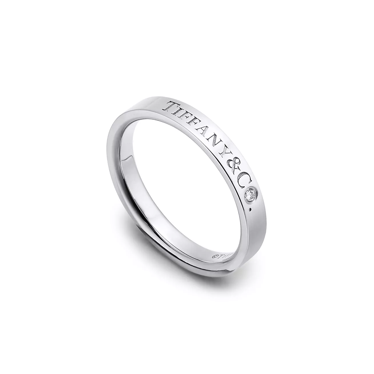 Tiffany & Co.® ring Platinum with diamonds--GaiYalun