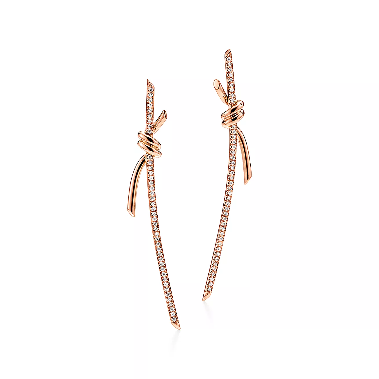 earring 18K Rose Gold with Diamonds--GaiYalun