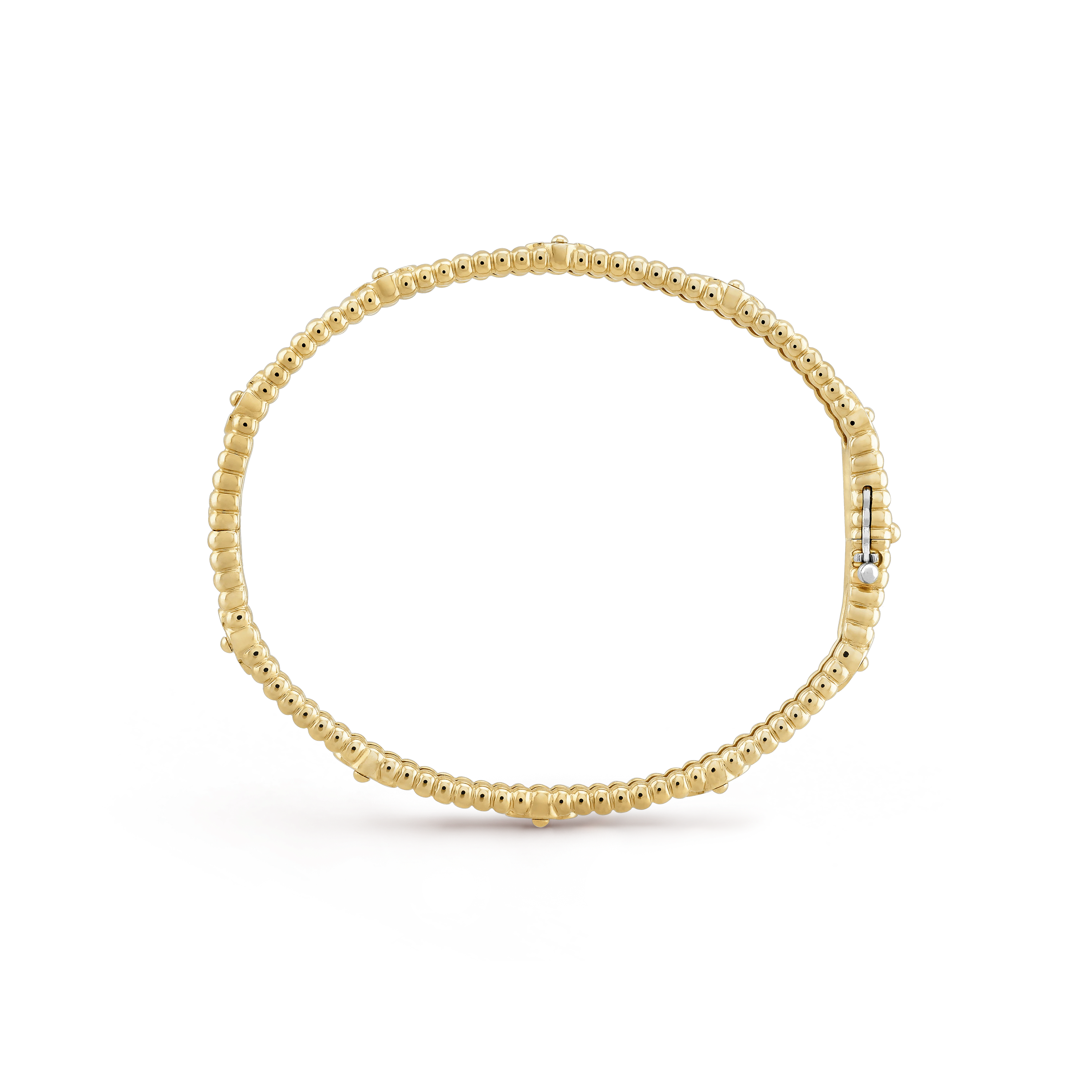 Van Cleef & Arpels Perlée sweet clovers bracelet, extra small model--GaiYalun