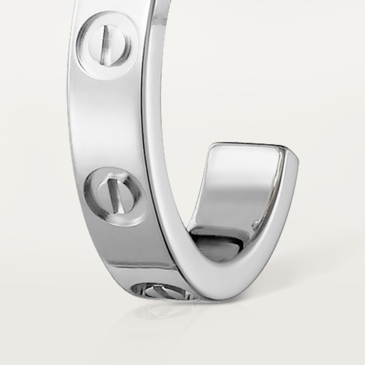 LOVE earrings 18K white gold--GaiYalun