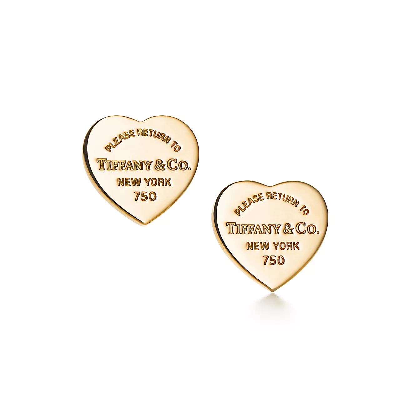 Heart Tag Earrings 18k Gold, Mini--GaiYalun