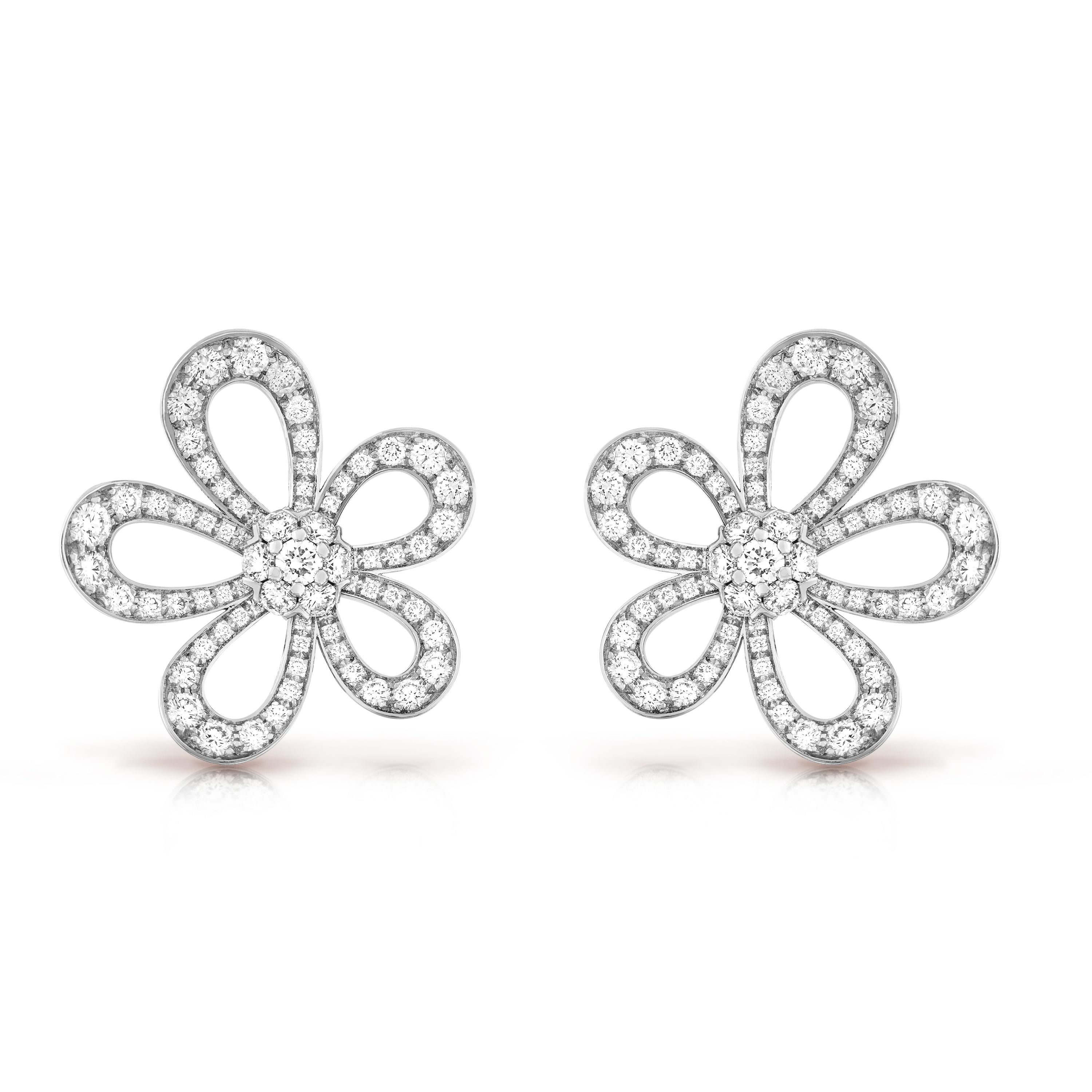 Van Cleef & Arpels Flowerlace Earrings--GaiYalun
