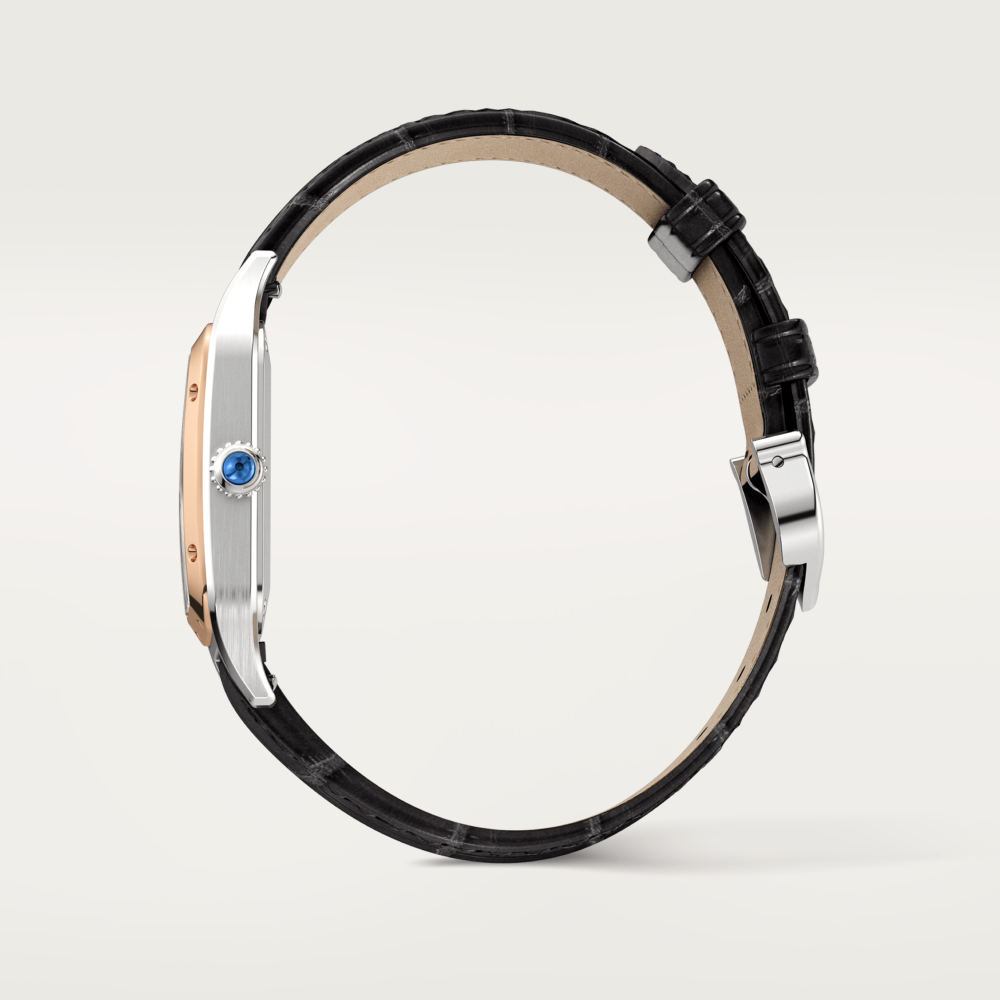 SANTOS-DUMONT Watch Small Model Rose Gold - Steel Quartz--GaiYalun