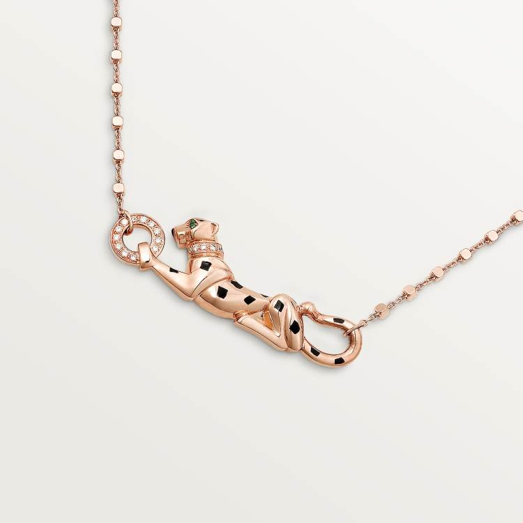 PANTHÈRE DE CARTIER Cartier Cheetah Necklace 18K Rose Gold--GaiYalun