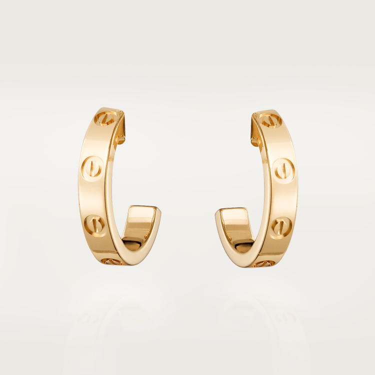 LOVE earrings 18K yellow gold--GaiYalun