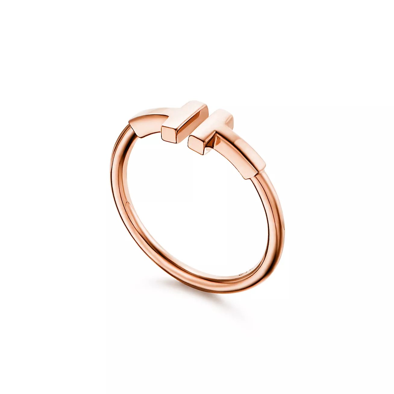 Tiffany T coil ring 18K rose gold--GaiYalun