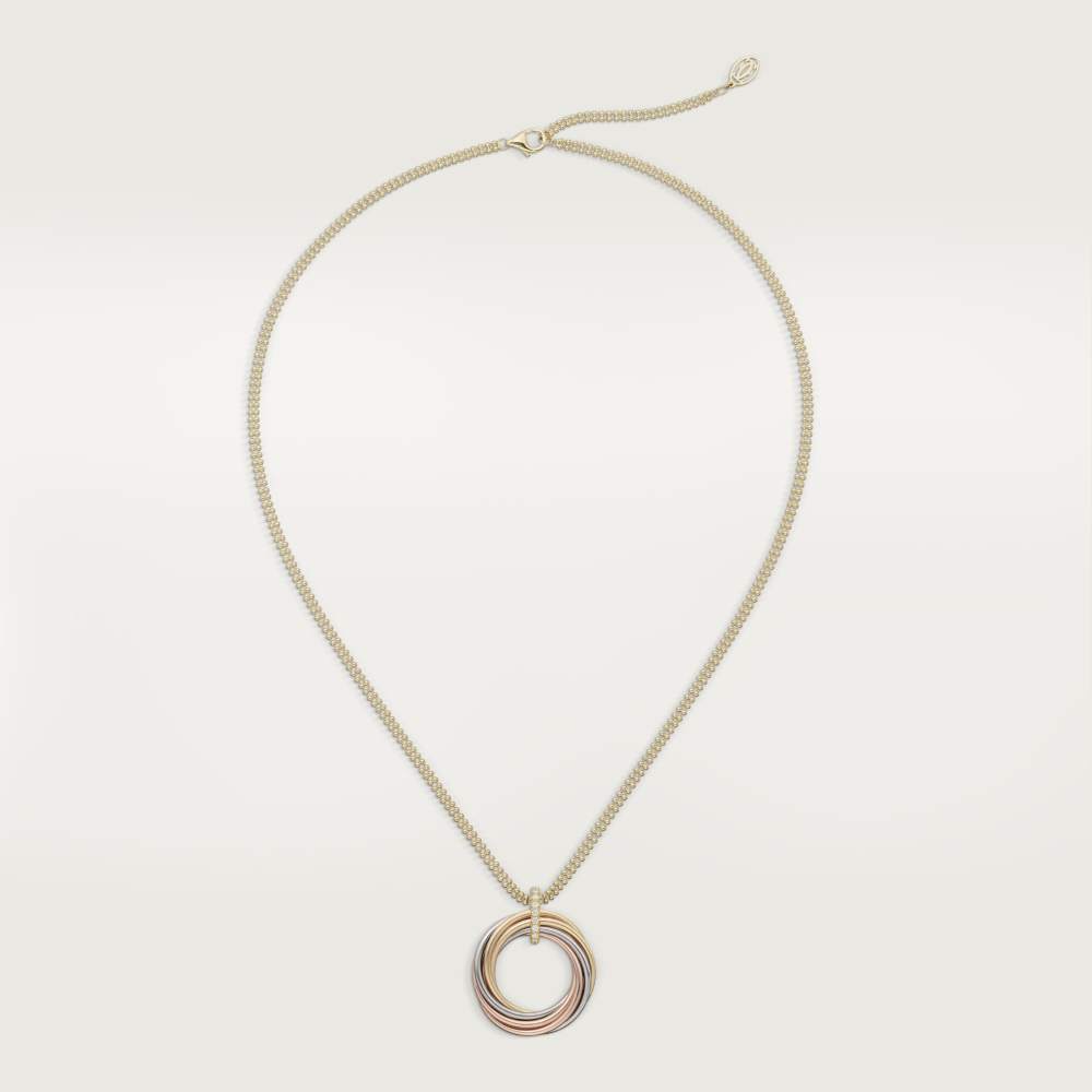 TRINITY necklace 18K white gold, 18K yellow gold, 18K rose gold--GaiYalun