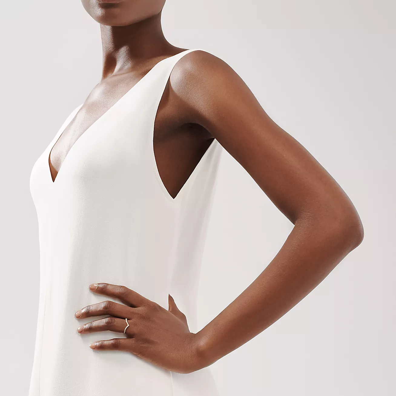 Tiffany Soleste V ring--GaiYalun