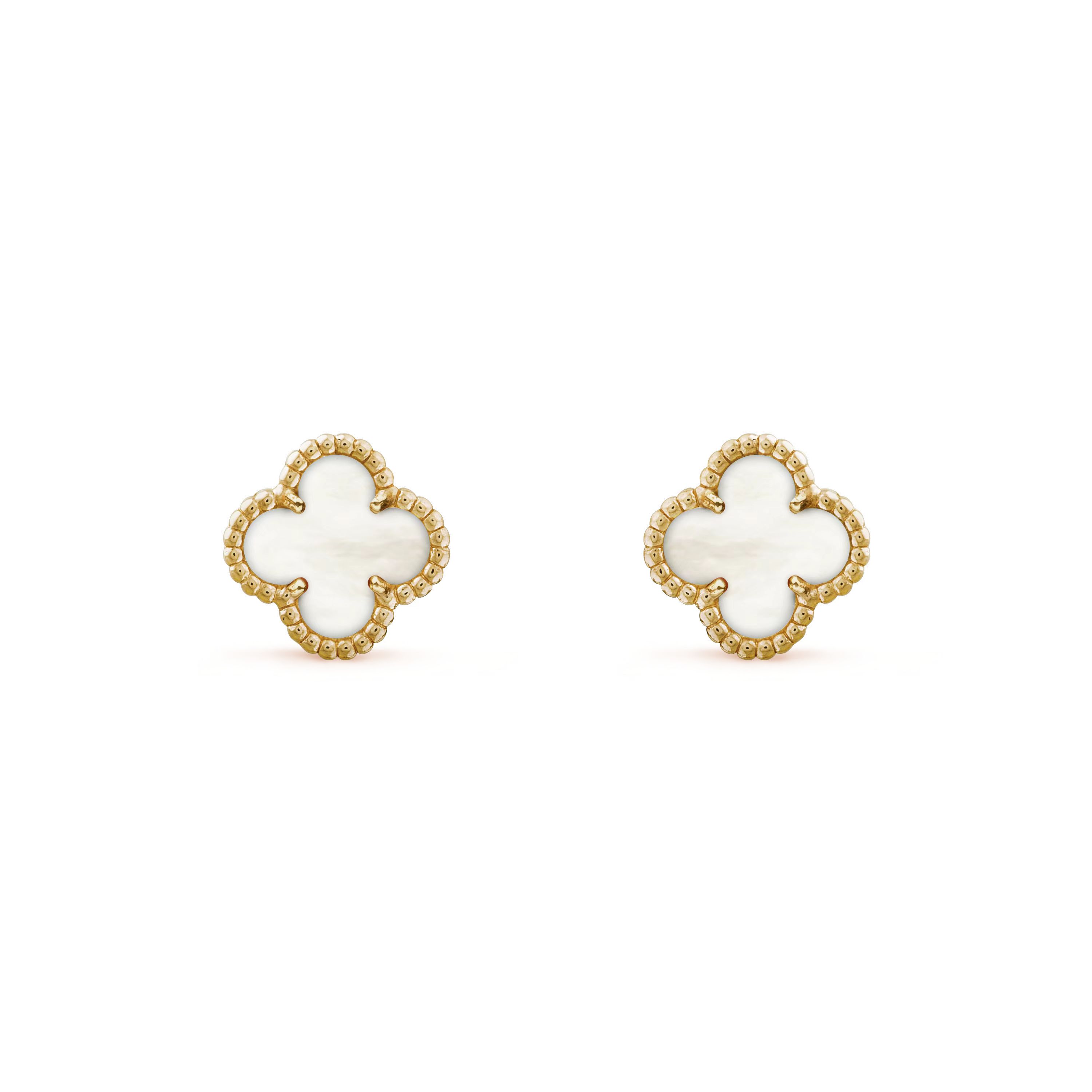 Van Cleef & Arpels Sweet Alhambra Stud Earrings--GaiYalun