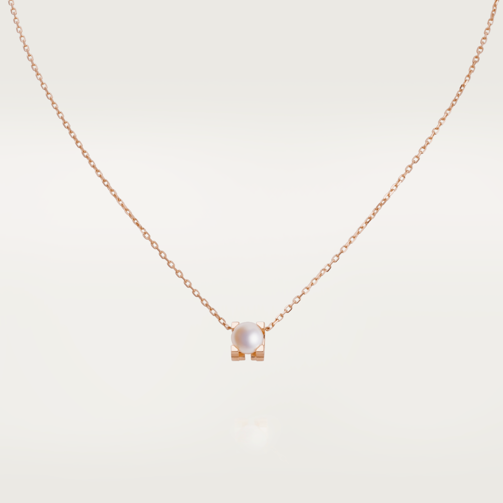 C DE CARTIER necklace 18K rose gold--GaiYalun