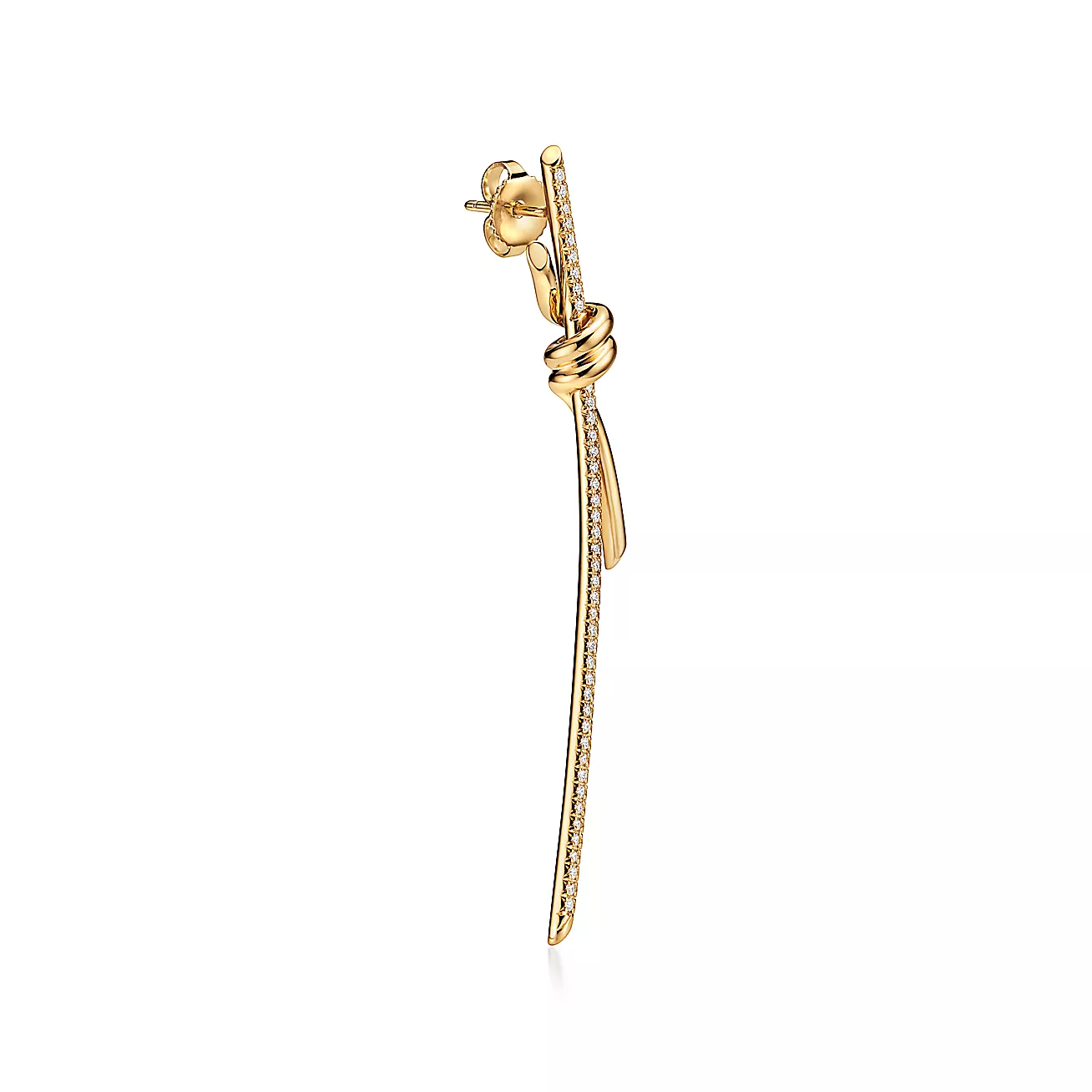 earring 18K Yellow Gold with Diamonds--GaiYalun