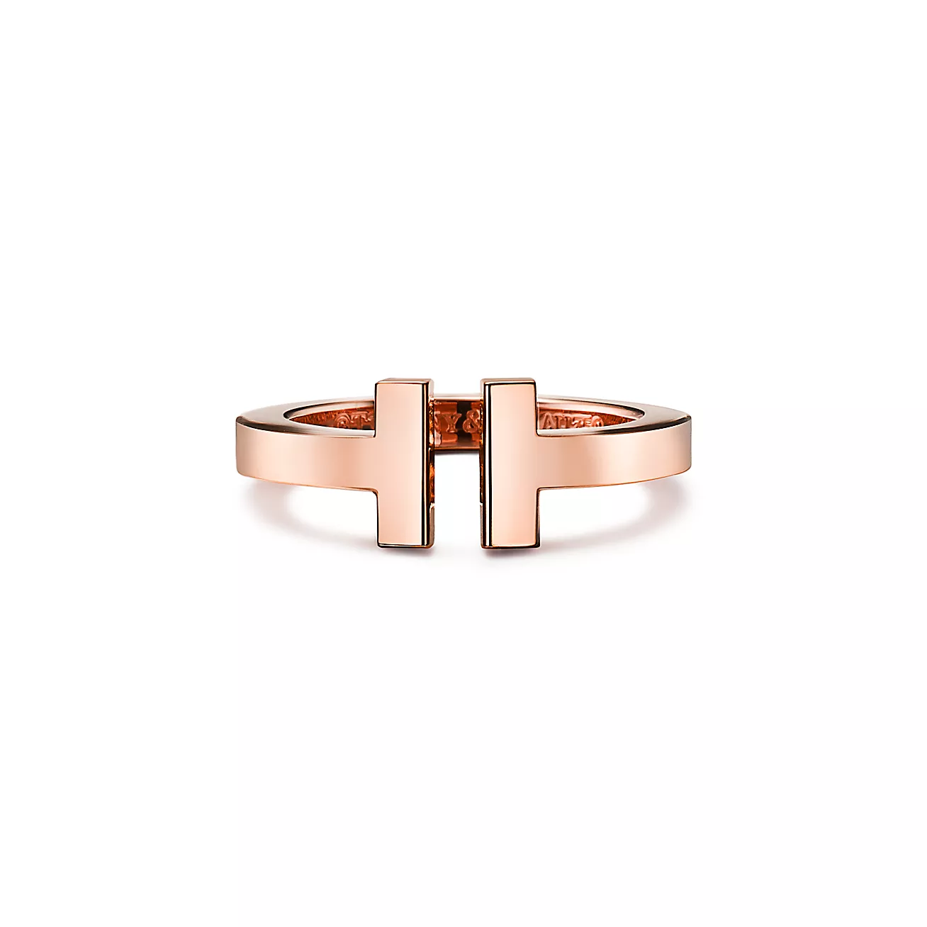 Tiffany T square ring 18K rose gold--GaiYalun