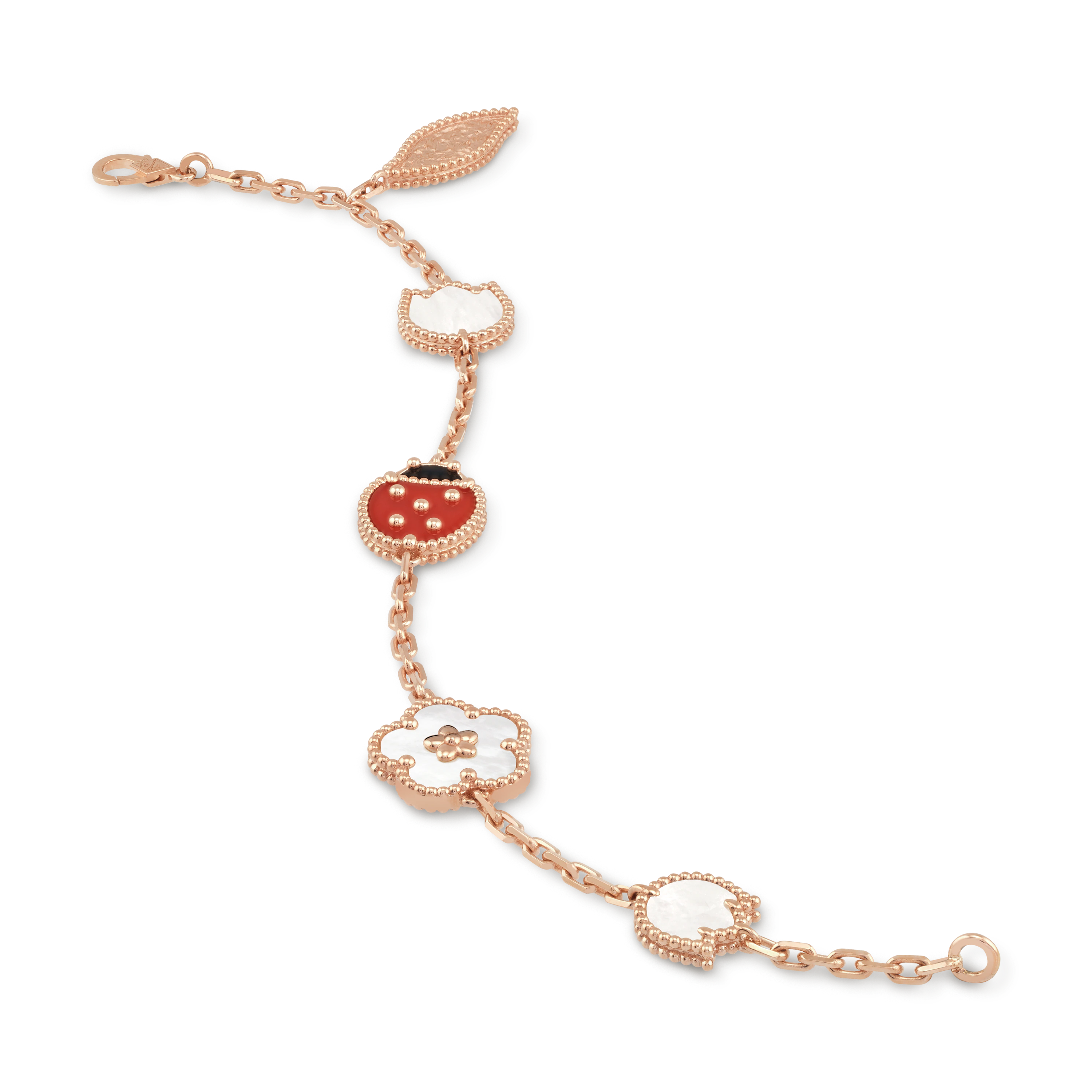 Van Cleef & Arpels Lucky Spring bracelet, 5 motifs--GaiYalun