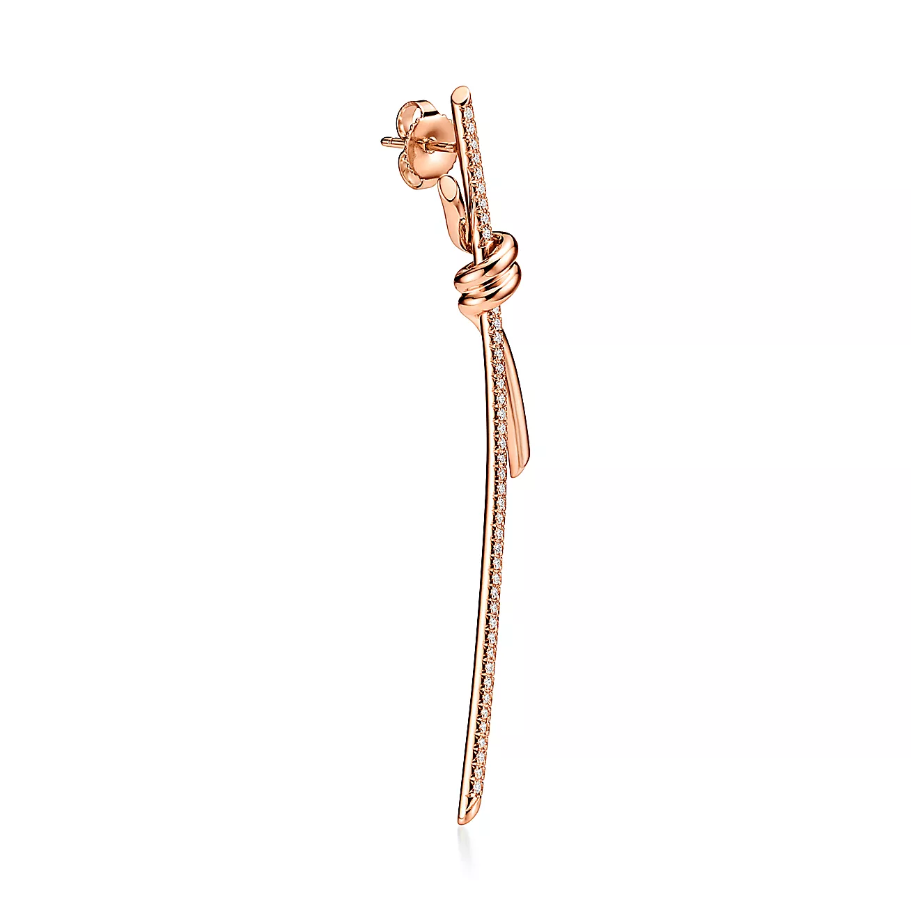 earring 18K Rose Gold with Diamonds--GaiYalun