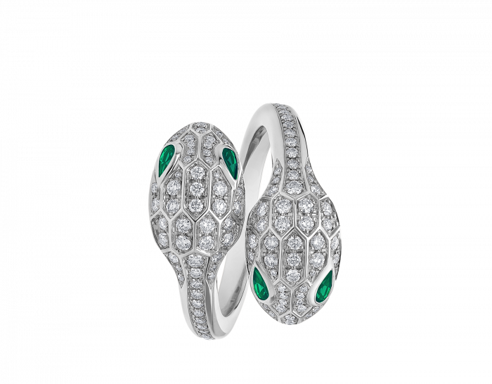 SERPENTI SEDUTTORI Glittered Snake Shadow Ring--GaiYalun