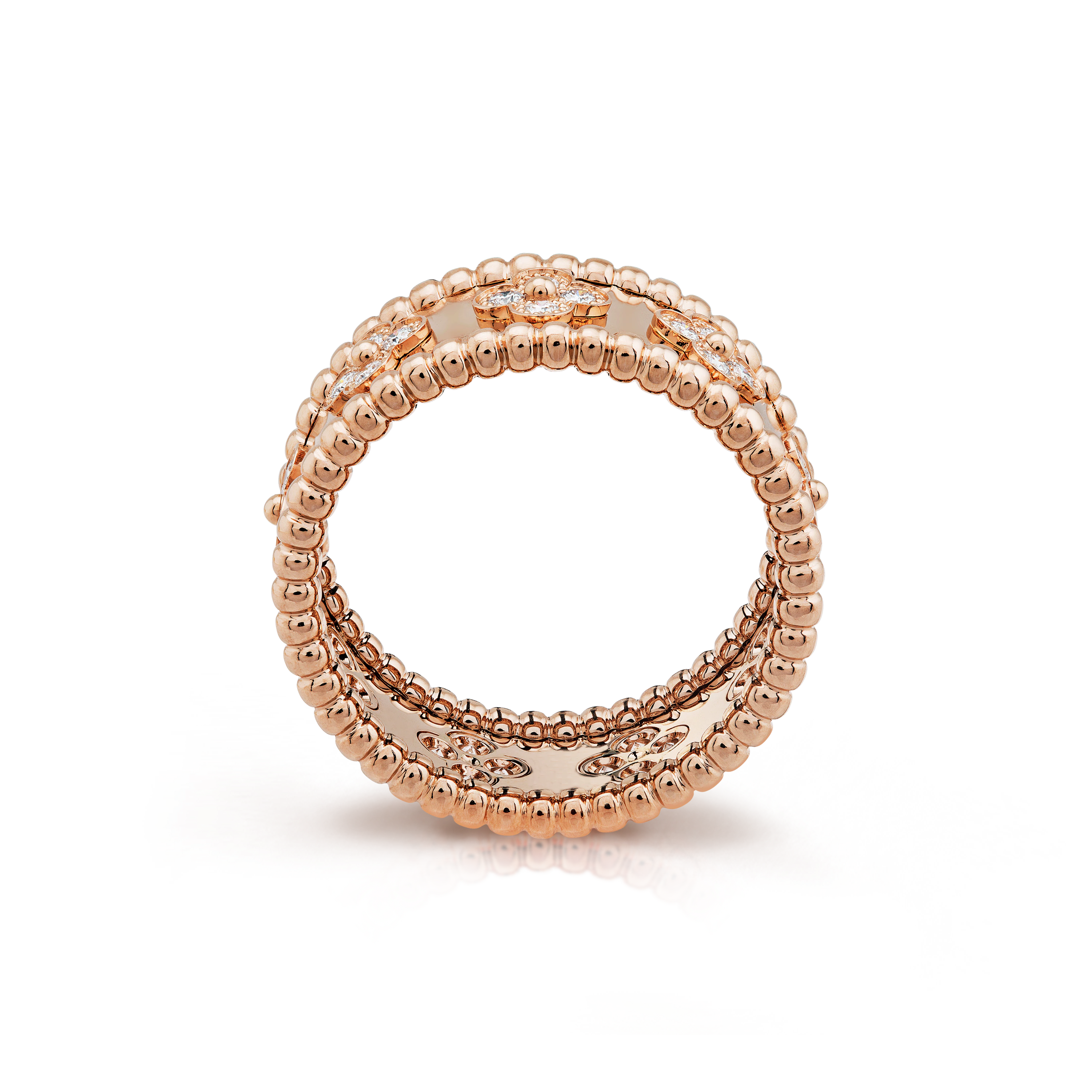 Van Cleef & Arpels Perlée clovers ring, small model--GaiYalun