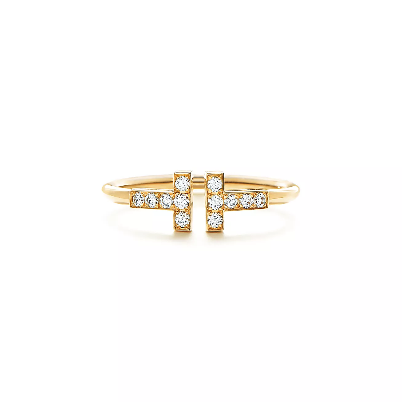 Tiffany diamond coil ring 18K gold--GaiYalun
