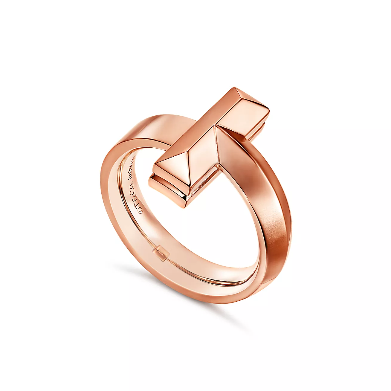 Tiffany T1 ring 18K rose gold--GaiYalun