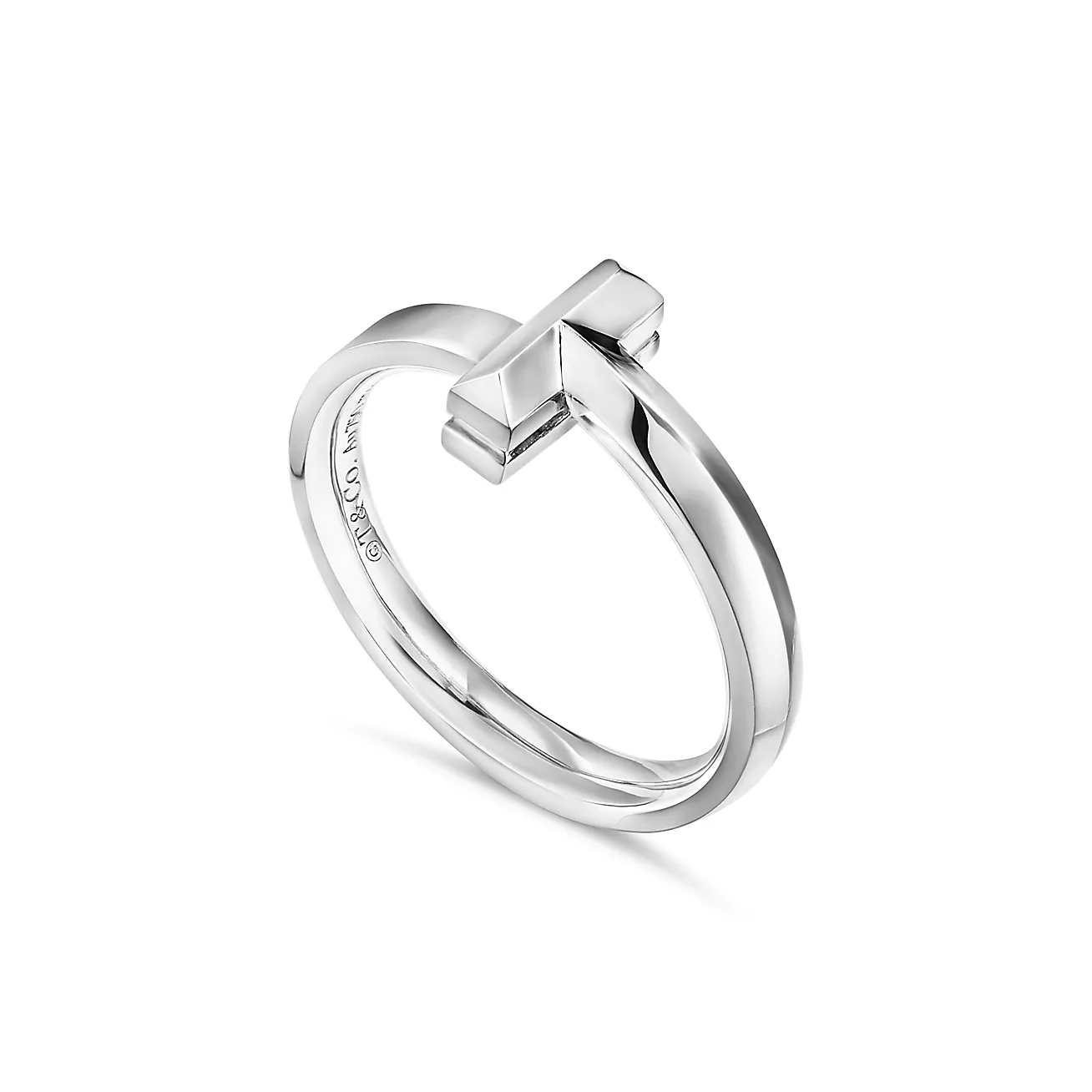 Tiffany T1 ring 18K white gold--GaiYalun