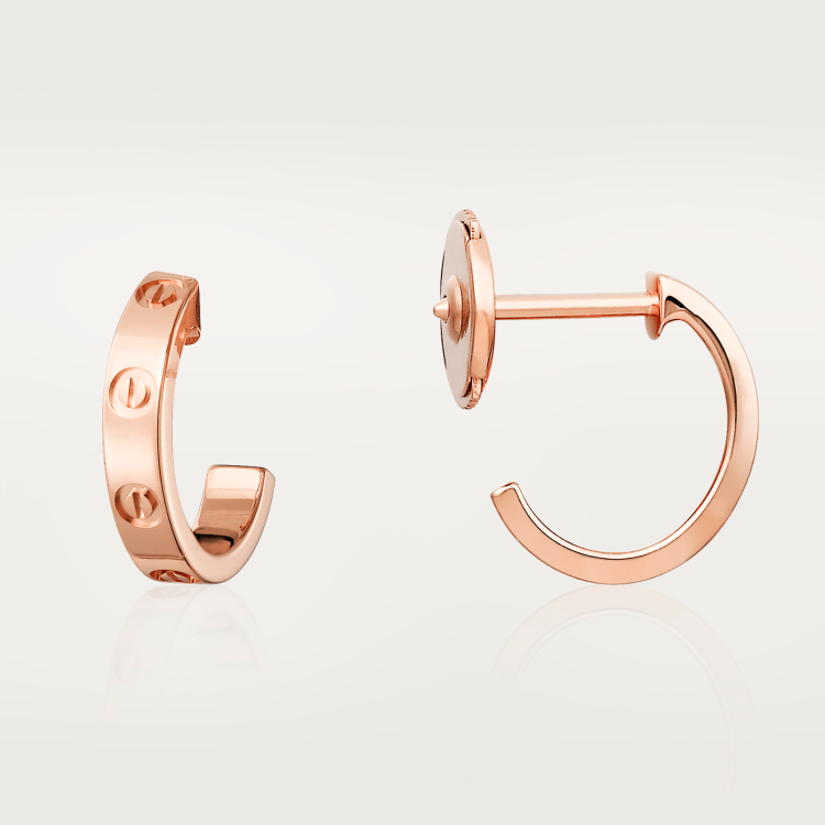 LOVE earrings 18K rose gold--GaiYalun