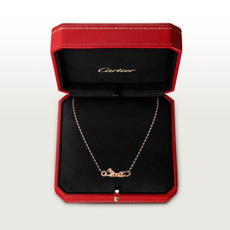 PANTHÈRE DE CARTIER Cartier Cheetah Necklace 18K Rose Gold--GaiYalun