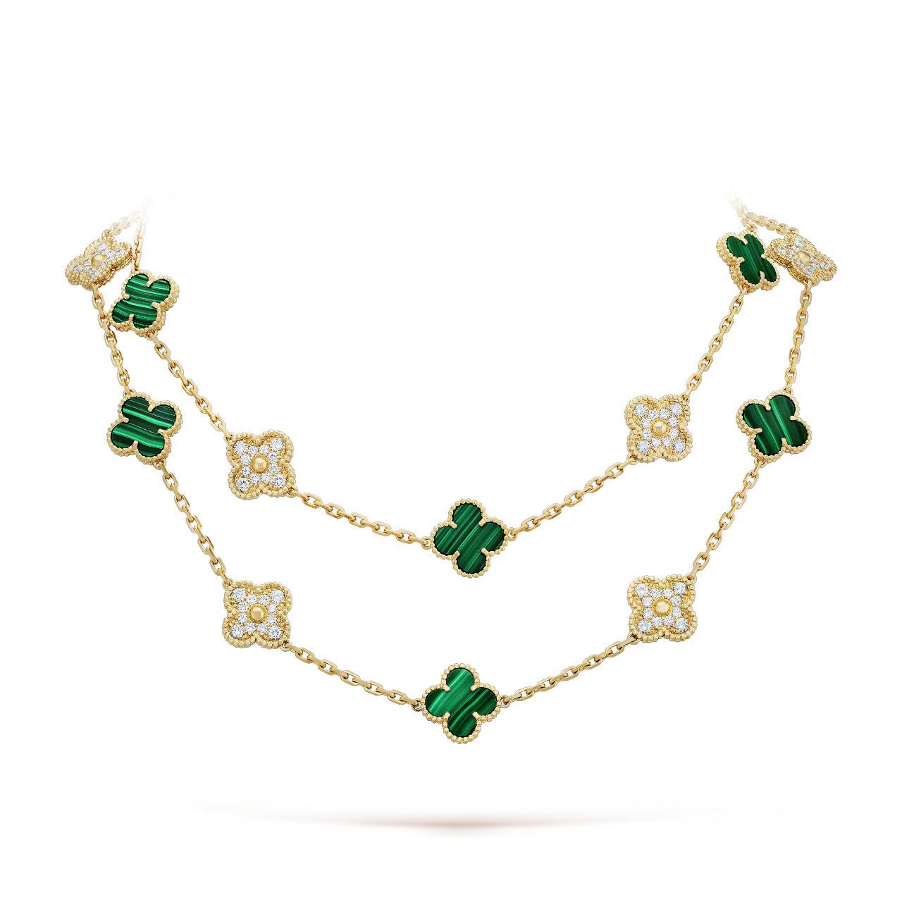 Van Cleef & Arpels Vintage Alhambra long necklace, 20 motifs--GaiYalun