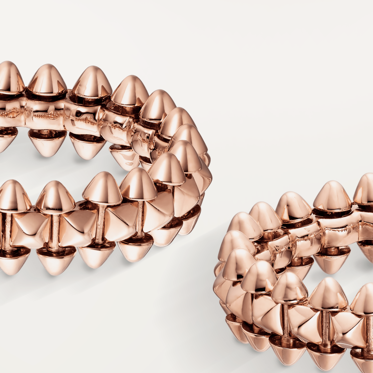 CLASH DE CARTIER earrings, small model 18K rose gold--GaiYalun