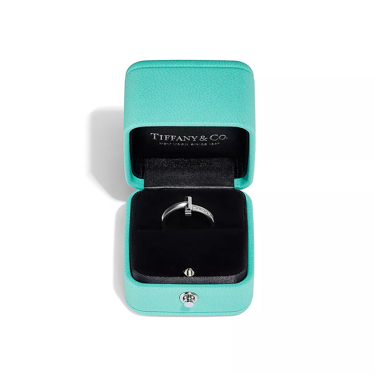 Tiffany T1 ring 18K White Gold with Diamonds--GaiYalun