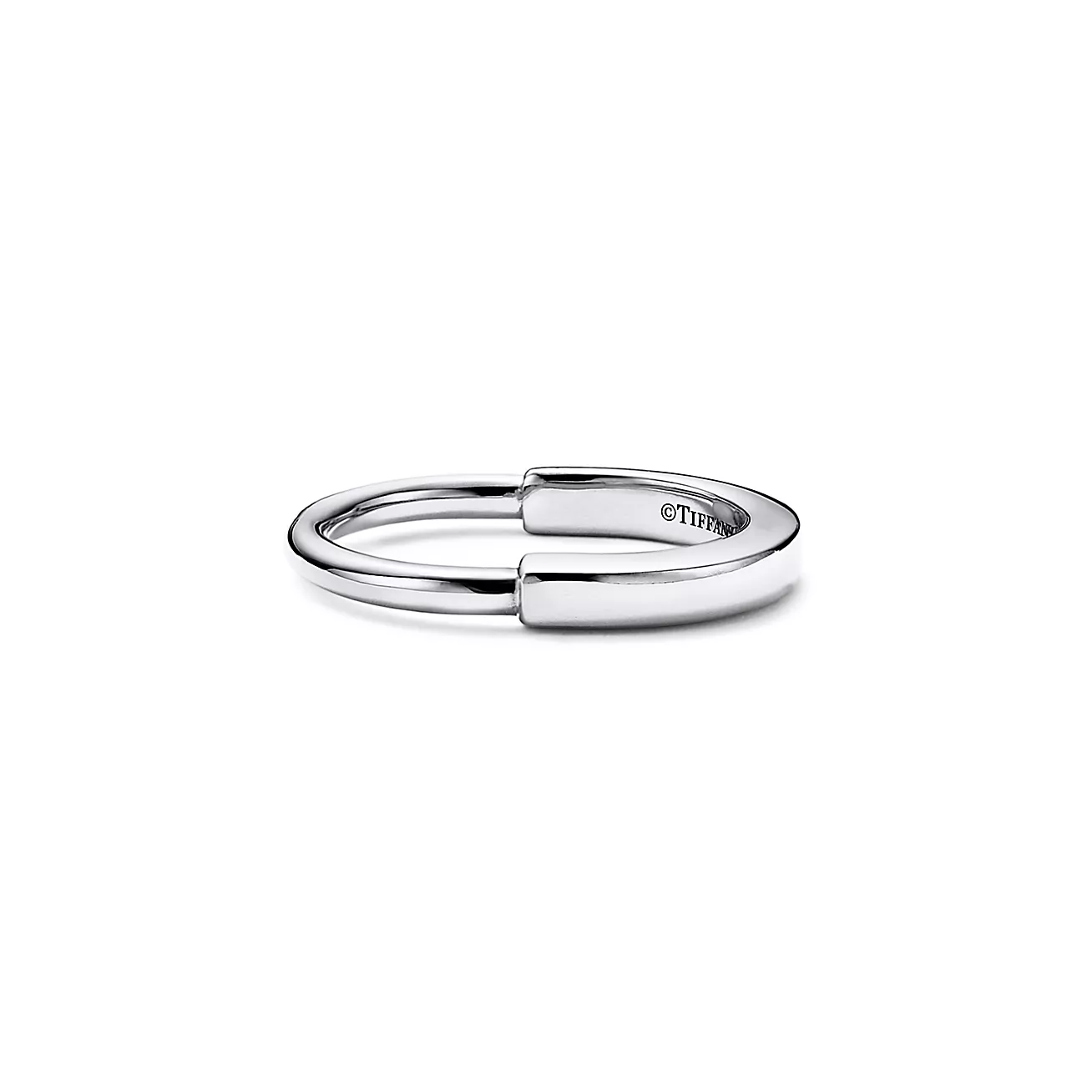 Tiffany Lock ring 18K white gold--GaiYalun