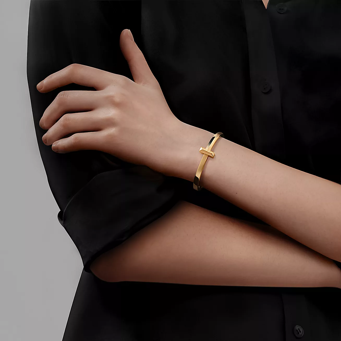 T1 Wide Bracelet 18K gold--GaiYalun