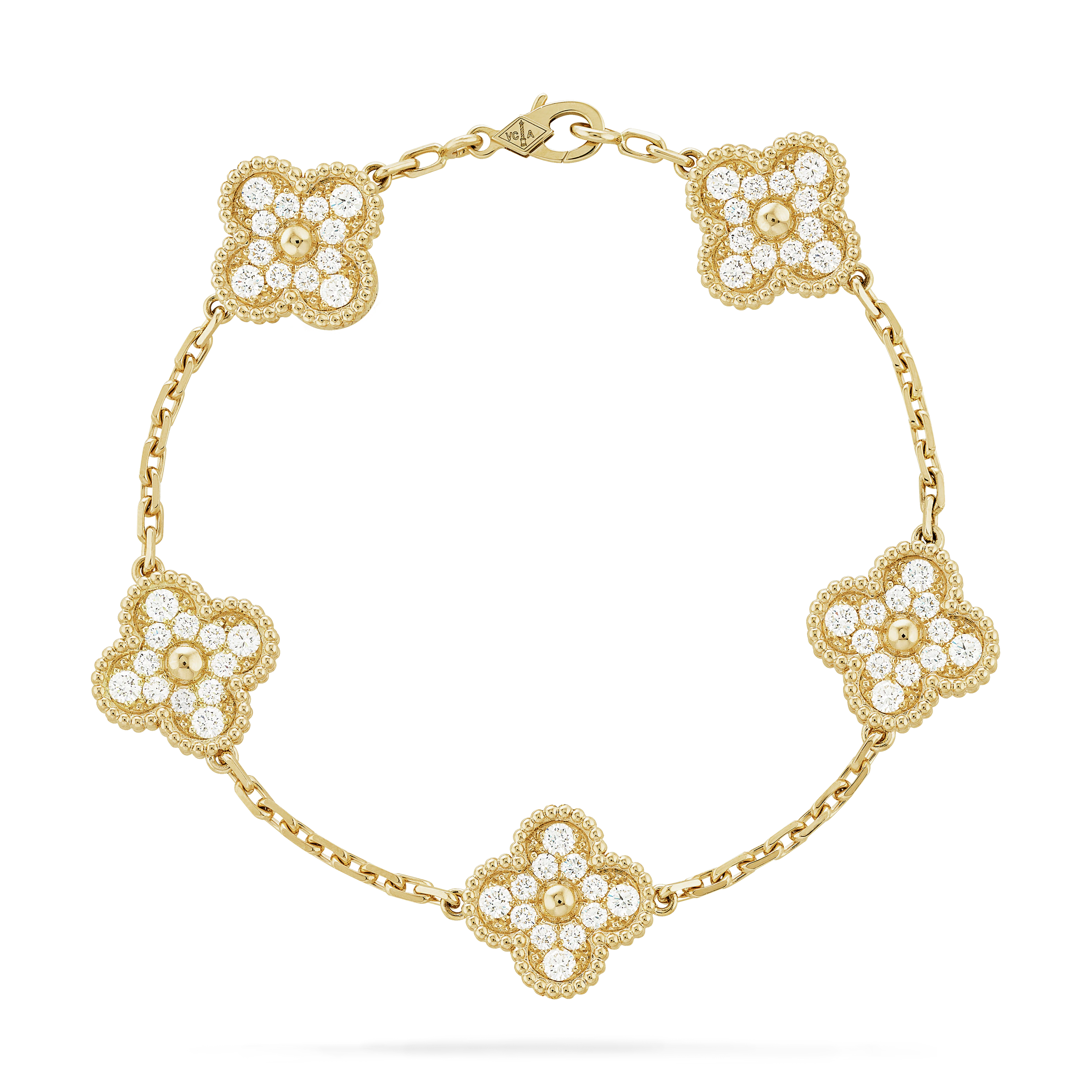 Van Cleef & Arpels Vintage Alhambra bracelet, 5 motifs--GaiYalun